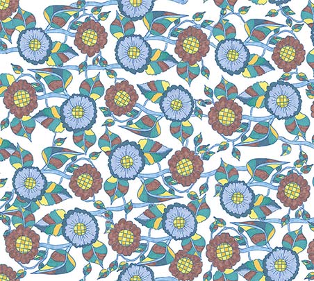 smallerbrown flowers 2 as a tile 2