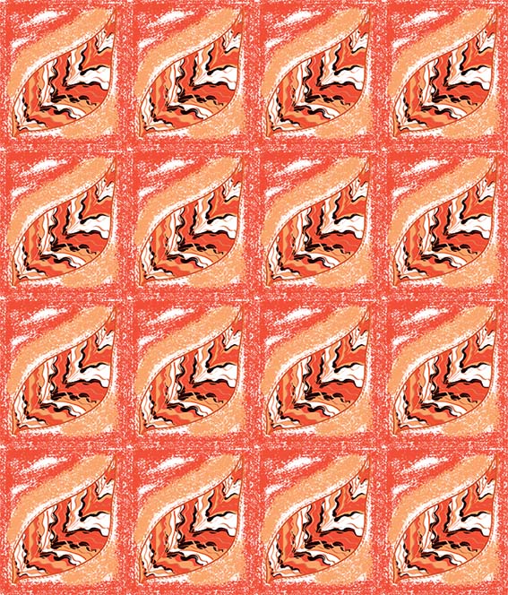 stylised leaf with background 1 1